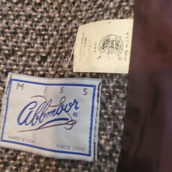 Miss Abbmoor vi tage long tweed coat USA - Picture 3 of 8